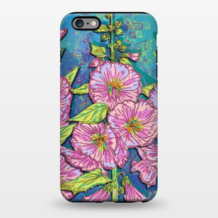 iPhone 6/6s plus StrongFit Hollyhocks by Lotti Brown
