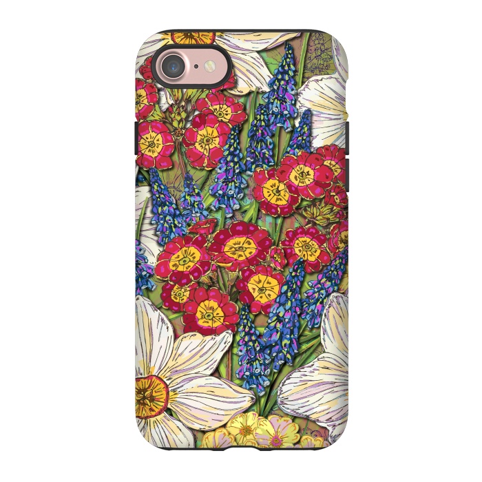 iPhone 7 StrongFit Spring Flowers by Lotti Brown