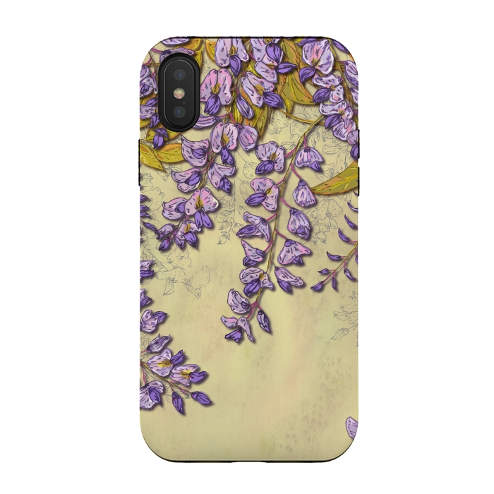 iPhone Xs / X StrongFit Wisteria by Lotti Brown