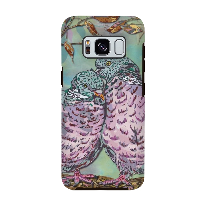Galaxy S8 StrongFit Loving Ring Doves by Lotti Brown