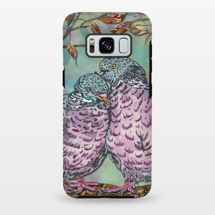 Galaxy S8 plus StrongFit Loving Ring Doves by Lotti Brown