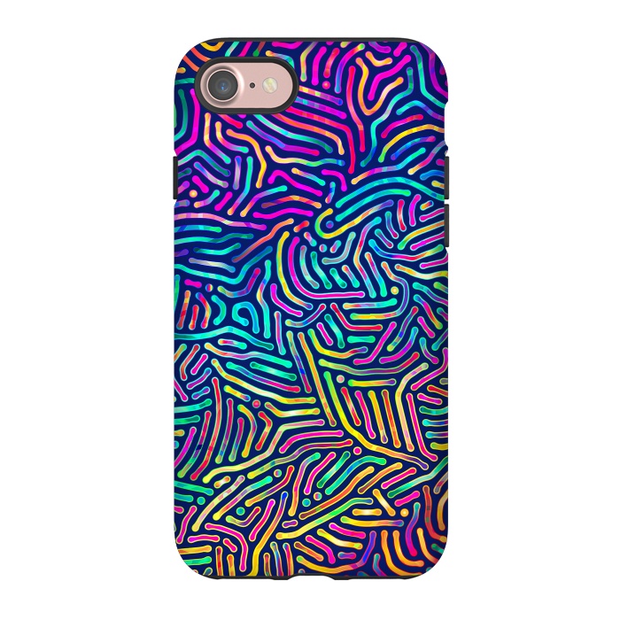 iPhone 7 StrongFit Colorful Puzzle Pattern by Art Design Works