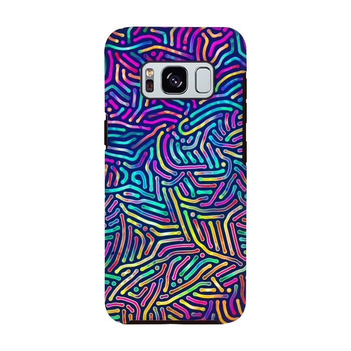 Galaxy S8 StrongFit Colorful Puzzle Pattern by Art Design Works