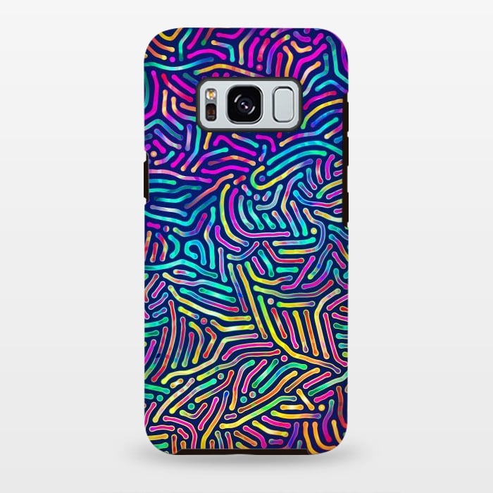 Galaxy S8 plus StrongFit Colorful Puzzle Pattern by Art Design Works