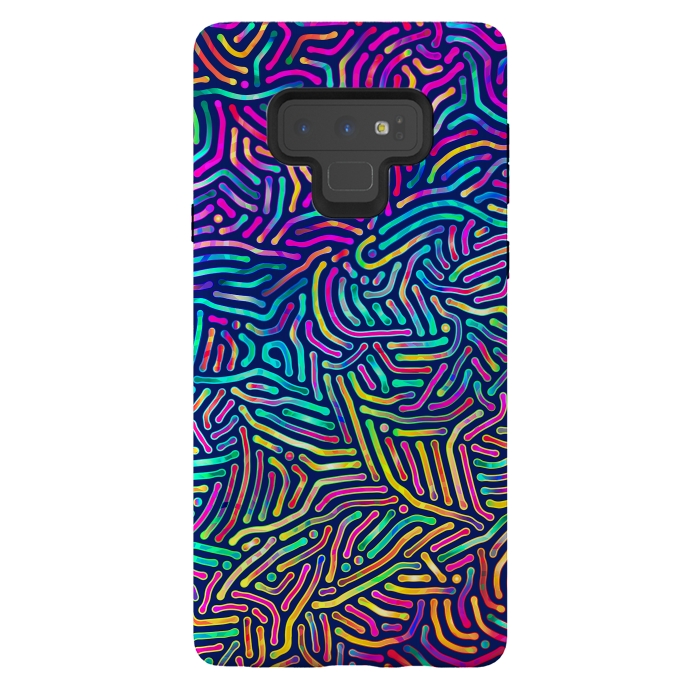 Galaxy Note 9 StrongFit Colorful Puzzle Pattern by Art Design Works