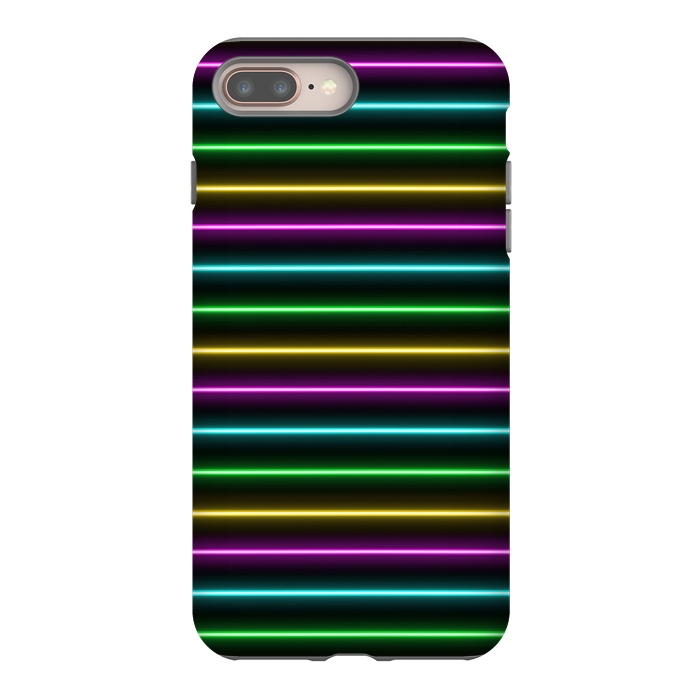iPhone 7 plus StrongFit Neon by Laura Nagel