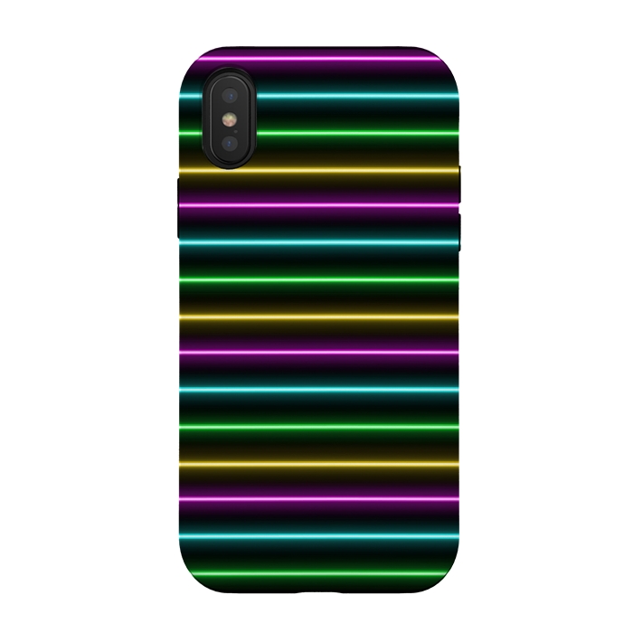 iPhone Xs / X StrongFit Neon by Laura Nagel
