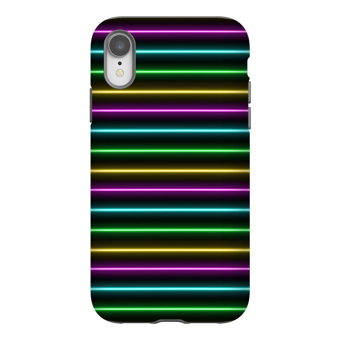 iPhone Xr StrongFit Neon by Laura Nagel