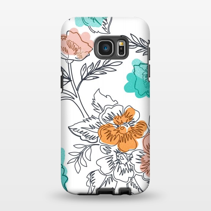Galaxy S7 EDGE StrongFit Floral Thoughts by Uma Prabhakar Gokhale