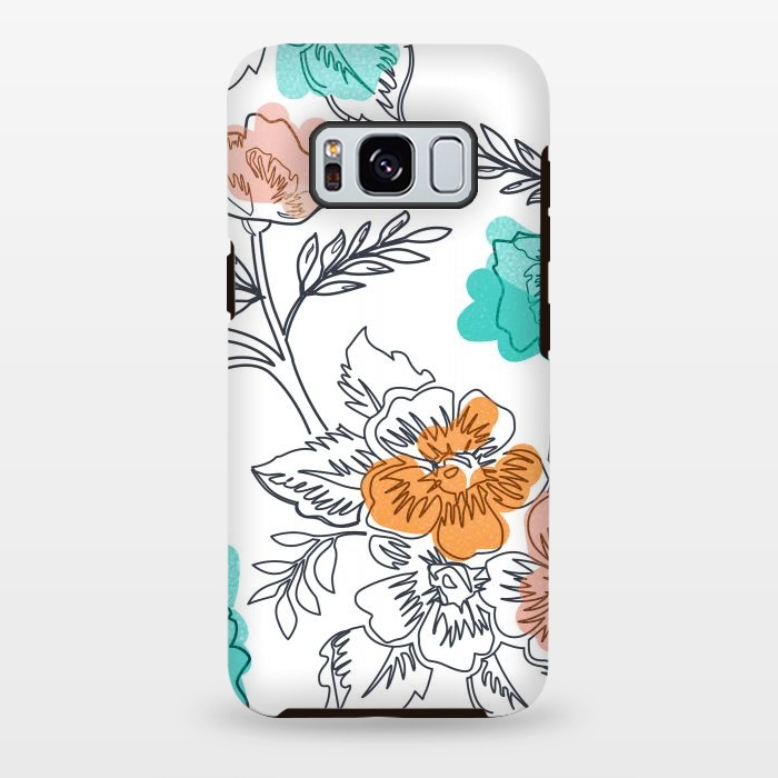 Galaxy S8 plus StrongFit Floral Thoughts by Uma Prabhakar Gokhale