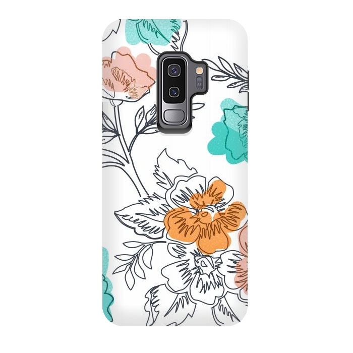 Galaxy S9 plus StrongFit Floral Thoughts by Uma Prabhakar Gokhale