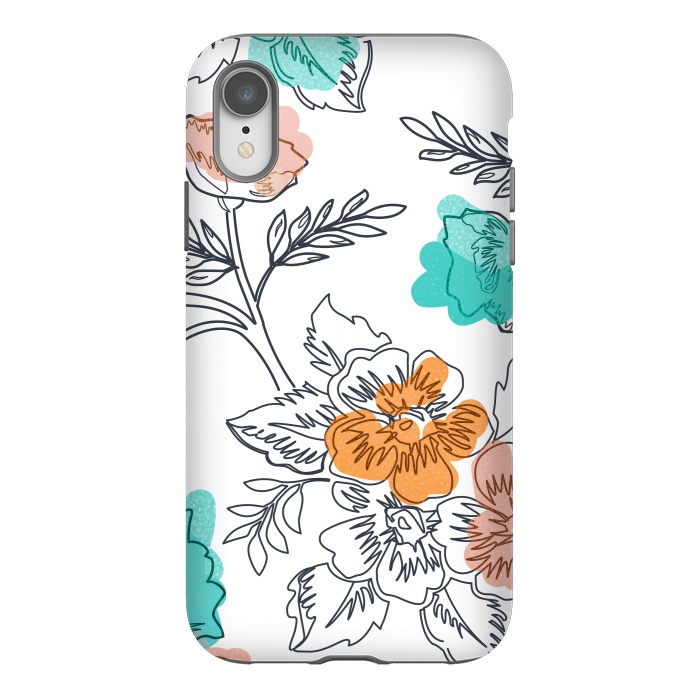 iPhone Xr StrongFit Floral Thoughts by Uma Prabhakar Gokhale