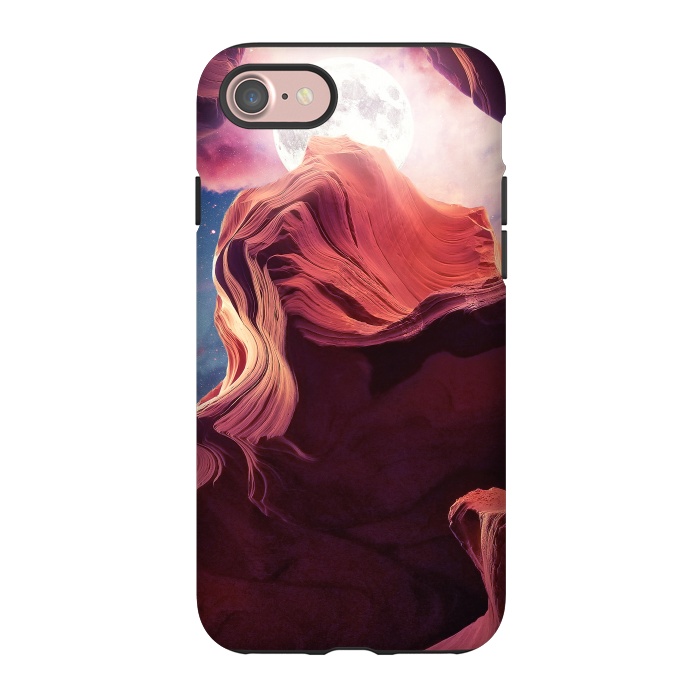 iPhone 7 StrongFit Grand Canyon with Space & Full Moon Collage II by Art Design Works