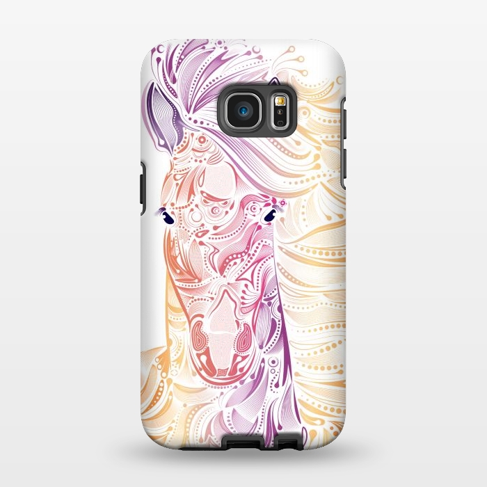 Galaxy S7 EDGE StrongFit tribal horse by Ancello