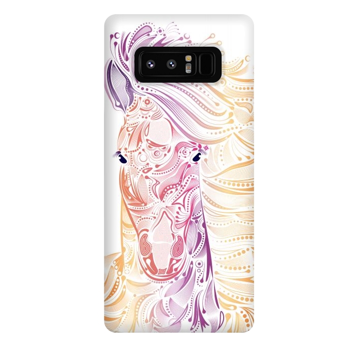 Galaxy Note 8 StrongFit tribal horse by Ancello