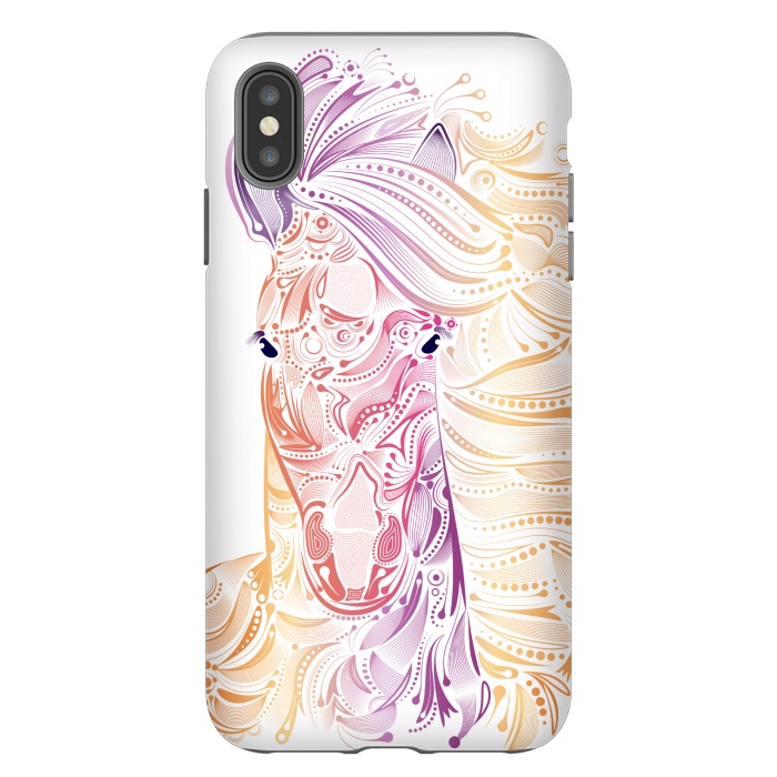 iPhone Xs Max StrongFit tribal horse by Ancello
