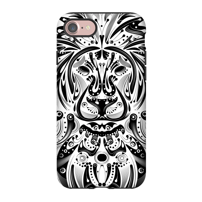 iPhone 7 StrongFit tribal lion by Ancello