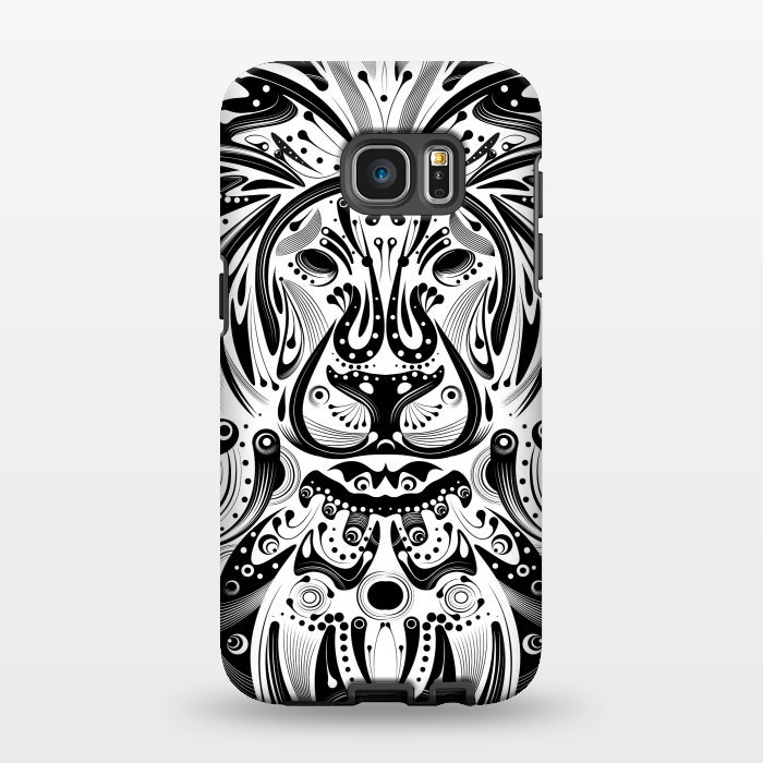 Galaxy S7 EDGE StrongFit tribal lion by Ancello