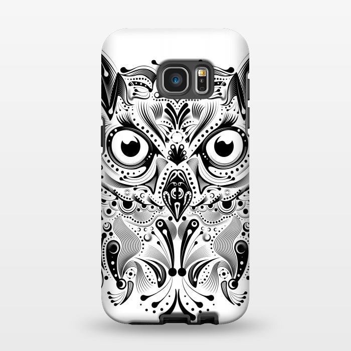 Galaxy S7 EDGE StrongFit tribal owl by Ancello