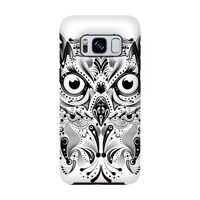 Galaxy S8 StrongFit tribal owl by Ancello