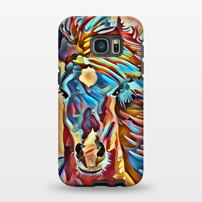 Galaxy S7 EDGE StrongFit abstract horse by Ancello