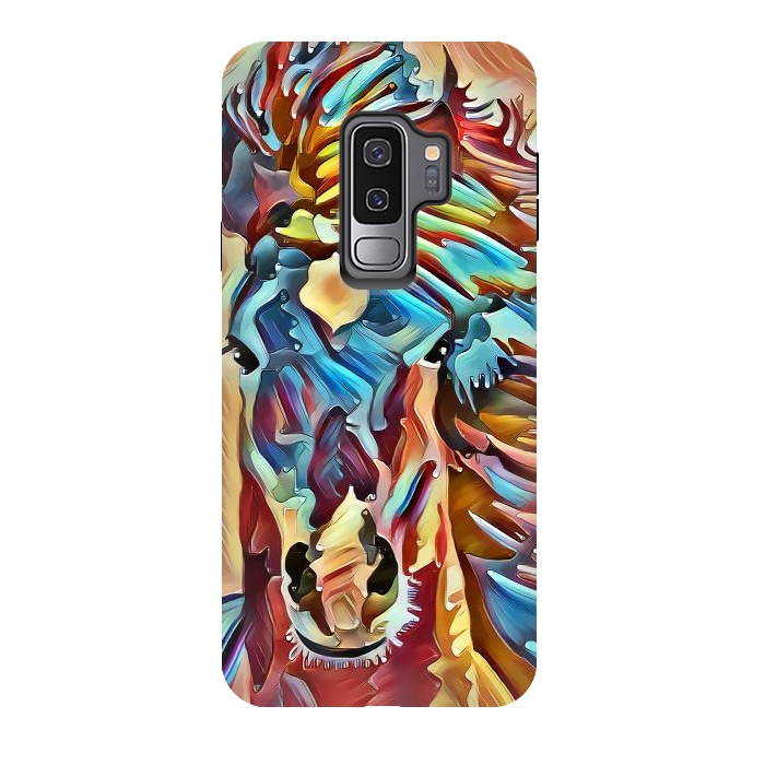 Galaxy S9 plus StrongFit abstract horse by Ancello