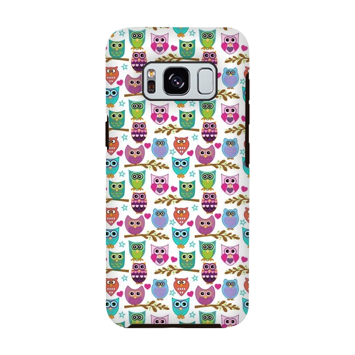 Galaxy S8 StrongFit happy owls by Ancello