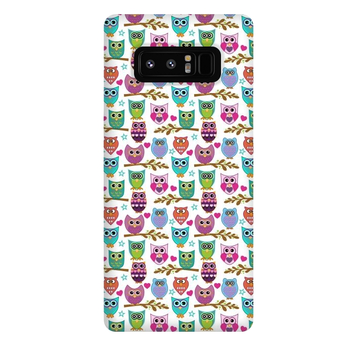 Galaxy Note 8 StrongFit happy owls by Ancello