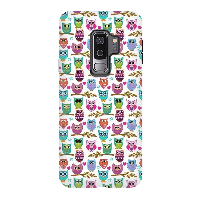 Galaxy S9 plus StrongFit happy owls by Ancello