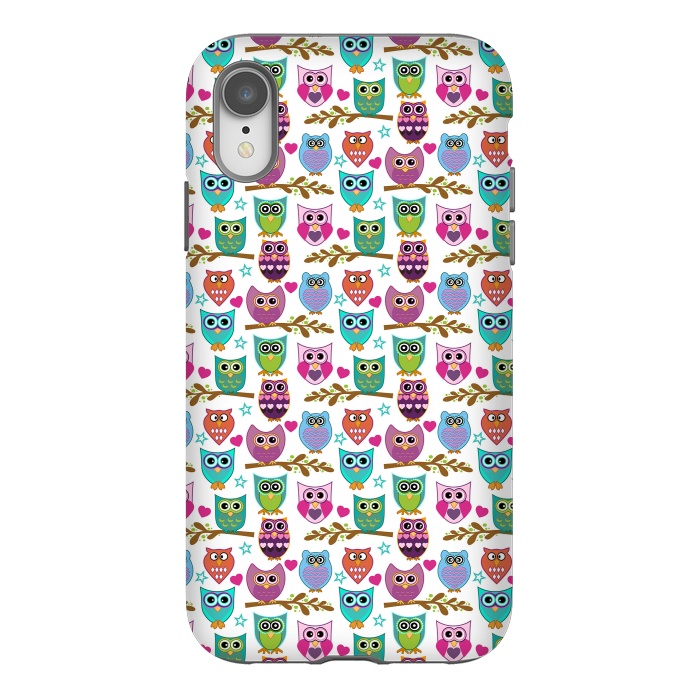 iPhone Xr StrongFit happy owls by Ancello