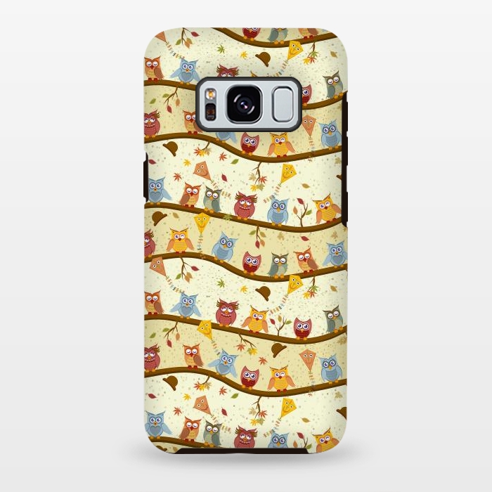 Galaxy S8 plus StrongFit autumn owls by Ancello