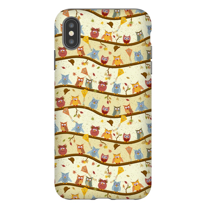 iPhone Xs Max StrongFit autumn owls by Ancello