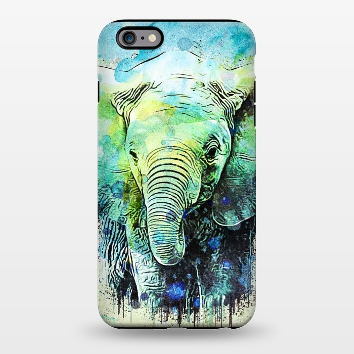 iPhone 6/6s plus StrongFit watercolor elephant by Ancello