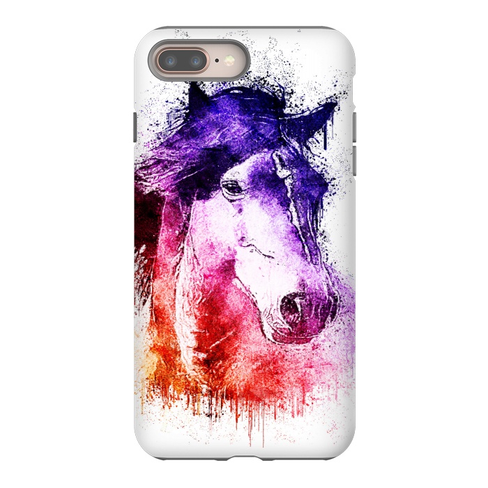 iPhone 7 plus StrongFit watercolor horse by Ancello
