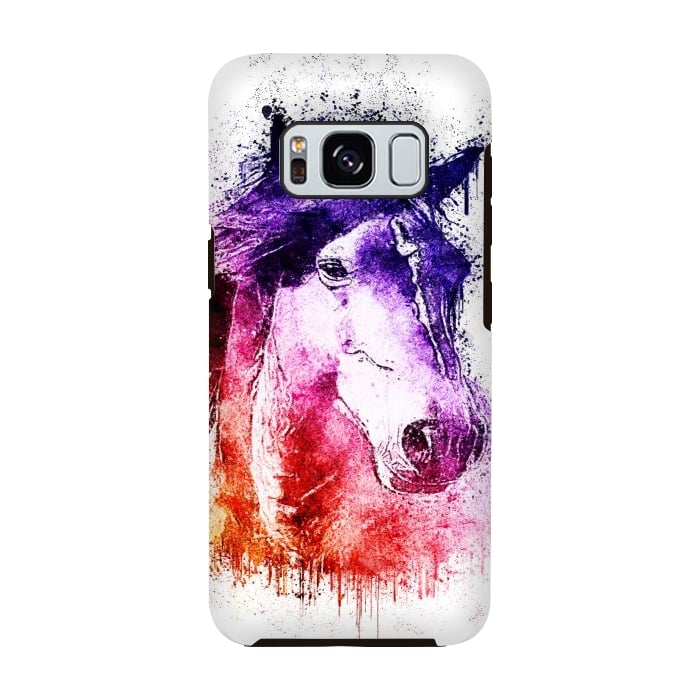 Galaxy S8 StrongFit watercolor horse by Ancello