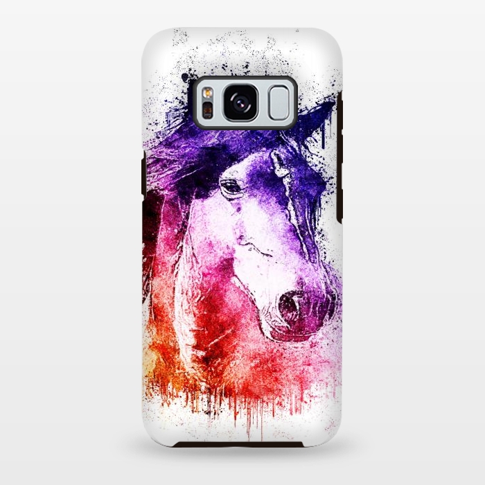 Galaxy S8 plus StrongFit watercolor horse by Ancello