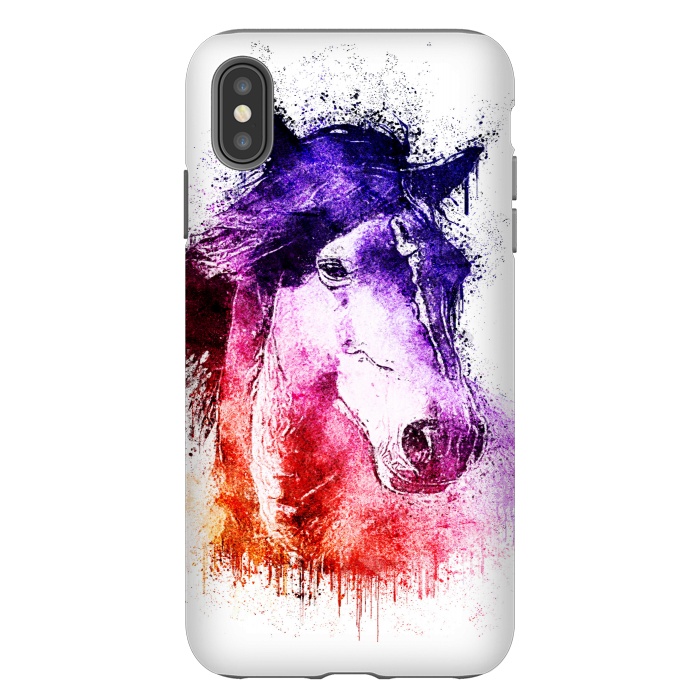 iPhone Xs Max StrongFit watercolor horse by Ancello