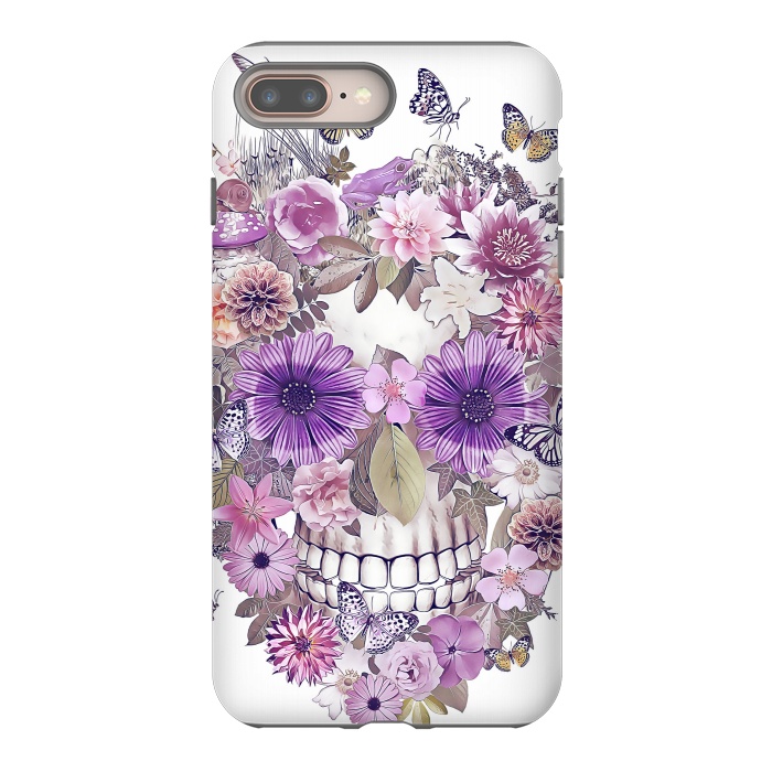 iPhone 7 plus StrongFit flower skull by Ancello