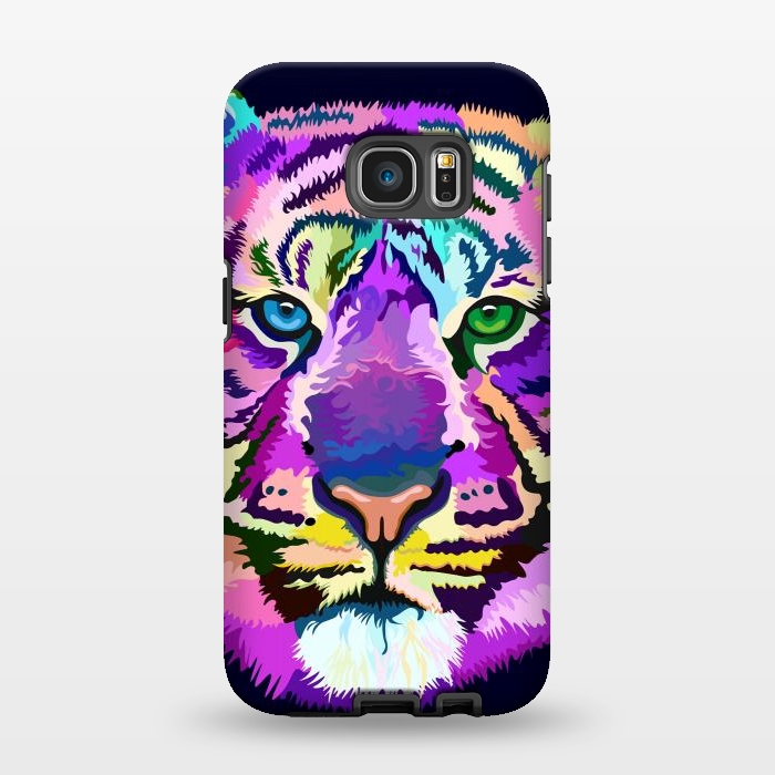 Galaxy S7 EDGE StrongFit popart tiger by Ancello