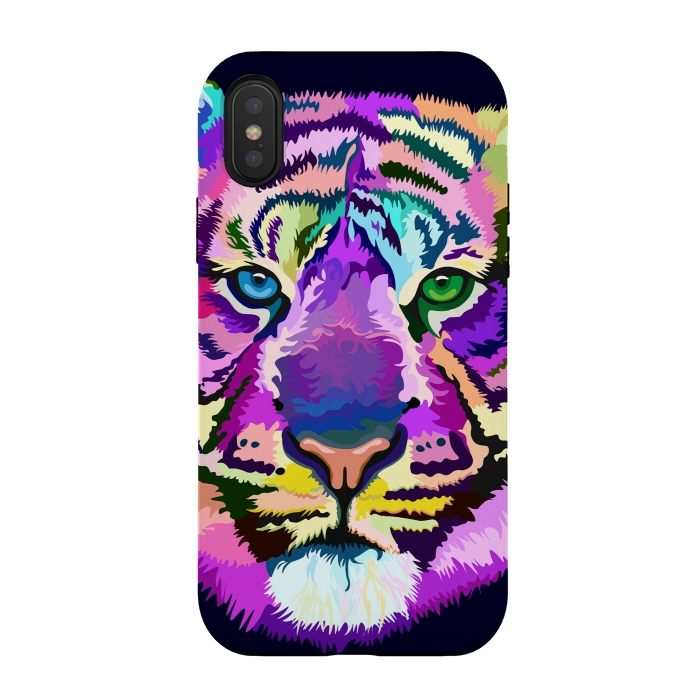 iPhone Xs / X StrongFit popart tiger by Ancello