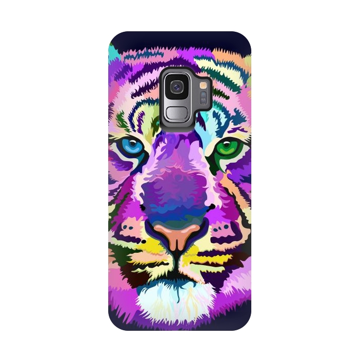 Galaxy S9 StrongFit popart tiger by Ancello