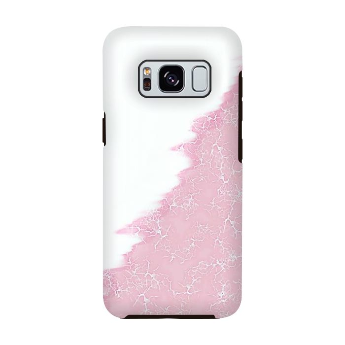 Galaxy S8 StrongFit Light pink crack by Jms