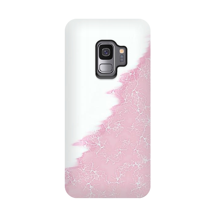 Galaxy S9 StrongFit Light pink crack by Jms