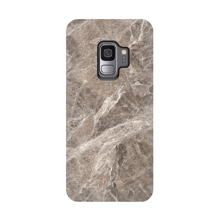 Galaxy S9 StrongFit Brown Marble II by amini54