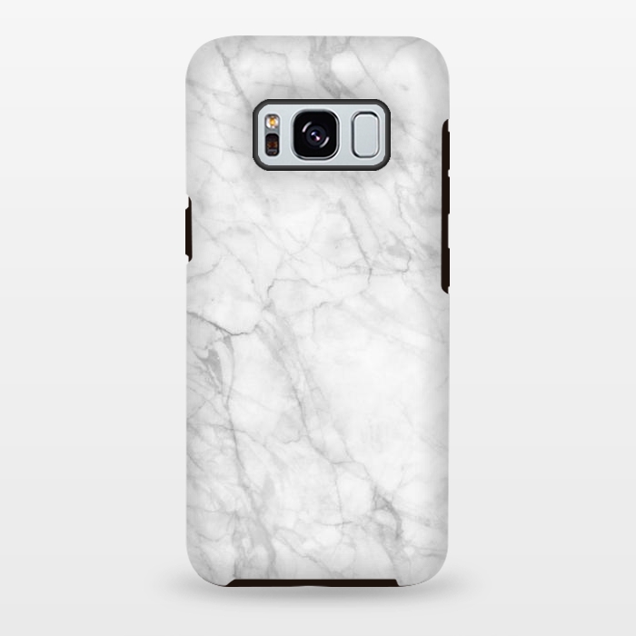 Galaxy S8 plus StrongFit White Marble IX by amini54