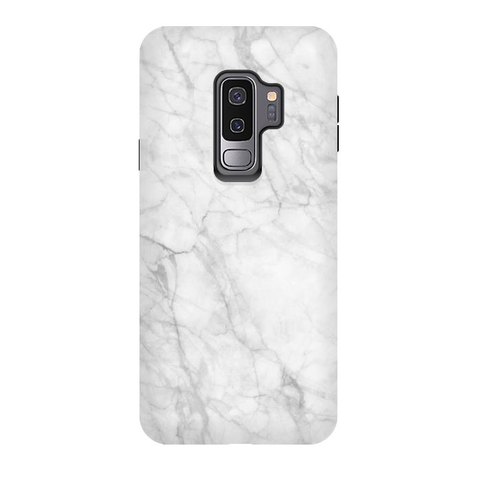 Galaxy S9 plus StrongFit White Marble IX by amini54