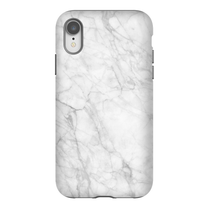 iPhone Xr StrongFit White Marble IX by amini54