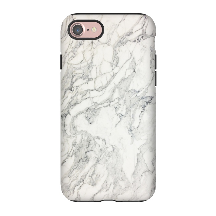 iPhone 7 StrongFit White Marble X by amini54