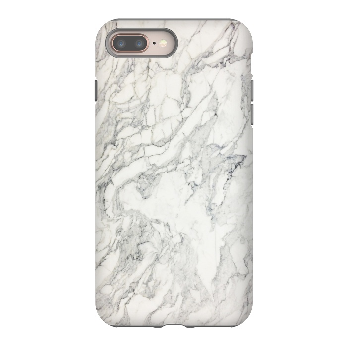 iPhone 7 plus StrongFit White Marble X by amini54