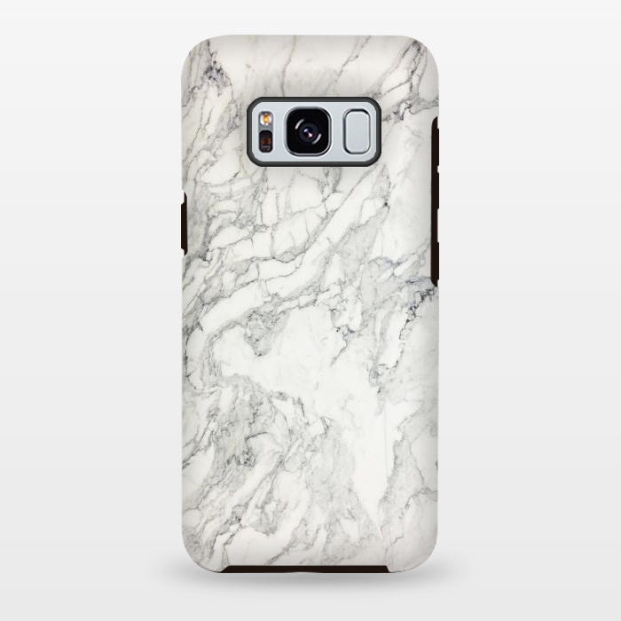 Galaxy S8 plus StrongFit White Marble X by amini54